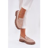 Boto Ladies Patent Moccasins With Decoration Beige Nallae | Shoptok.si