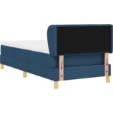  Postelja s vzmetnico Modra 90x200 cm Tkanina, (22051935) | Shoptok.si