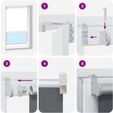 vidaXL Rolo zavjesa Blackout svijetlo siva 150x150 cm Širina tkanine | shoptok.hr