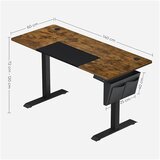 Songmics električni Sit/Stand stol s okvirom crna rustikalna, LSD016X01 | shoptok.hr