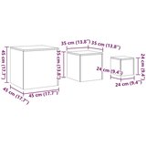 Pomoćni stolići 3 kom boja hrasta sonome od konstruiranog drva | shoptok.hr