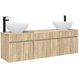  Set ormarića za kupaonicu 3 kom. Hrast sonoma Smeđa 49 x 44,5 x 66,5 cm | Shoptok.si