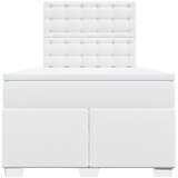  box spring s madracem bijeli 120x190 cm od umjetne kože | shoptok.hr