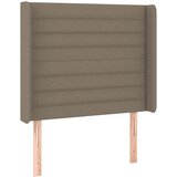  Krevet box spring s madracem LED smeđesivi 100x200 cm tkanina | shoptok.hr