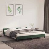 Maison Chic Posteljni okvir - Dvoposteljna postelja - Zakonska postelja brez vzmetnice temno zelen 180x200 cm žamet-J4502, (21775470) | Shoptok.si