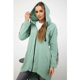 Kesi Dark mint zip-up sweatshirt | shoptok.hr