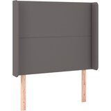  LED uzglavlje sivo 93x16x118/128 cm od umjetne kože | shoptok.hr