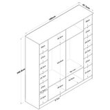 Hanah home Ormar 180x190,8x47,3cm Orah | Eponuda.ba
