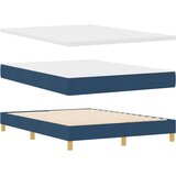 Box Postelja s pomičnim dnom z blazino modra 160x200 cm tkanina, (22083513) | Shoptok.si