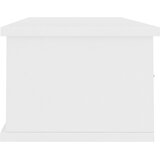  Zidna polica s ladicama bijela 88x26x18,5 cm konstruirano drvo | shoptok.hr