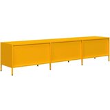 vidaXL TV omarica gorčično rumena 202x39x43,5 cm hladno valjano jeklo | Shoptok.si