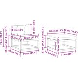  Set vanjskih sofa 4 kom. Prirodna i bež | shoptok.hr