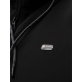 Ombre Men's unbuttoned hooded sweatshirt with piping - black | shoptok.hr