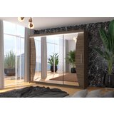 ADRK Drsna omara z ogledalom DIEGO 250 cm - OKOLADA | Shoptok.si