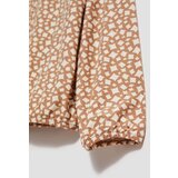 Marisse Patterned V-Neck Blouse With Pearl | ePonuda.com