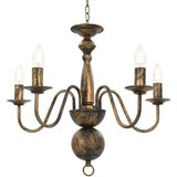  Luster antikni crni 5 žarulja E14 | shoptok.hr
