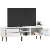 TV ormarić MOLDE bijeli 158 x 40 x 49 cm od masivne borovine | Eponuda.ba