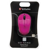  MIŠ USB 3TIPKE OPTIČKI BREZŽIČNI VERBATIM 49043 ROZA BLISTER | Shoptok.si