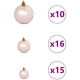 vidaXL Umjetna preddekorirana božićna jelka Roza 240 cm PVC | Shoptok.si