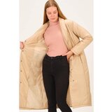 Dewberry Z6688 LADIES COAT-LIGHT BEIGE Cene