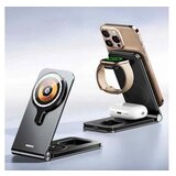 Remax Wireless stalak za mobilni telefon RP-W3 20.5W Fast Charging 3u1 crni | ePonuda.com