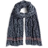 Tommy Hilfiger Šal mornarska / rdeča / bela | Shoptok.si