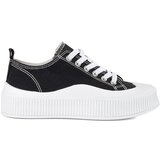 Shelvt Black and white sneakers with a thick sole | Shoptok.si
