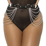 Subblime Fetish Leather Chainbelt Black