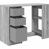  Stol s ladicama Siva Sonoma 100 x 40 x 75 cm Konstruirano drvo | Eponuda.com