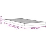  Okvir kreveta voštano smeđi 75 x 190 cm od masivne borovine | shoptok.hr