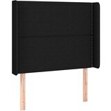  Krevet box spring s madracem LED crni 90x200 cm od tkanine | shoptok.hr
