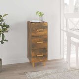  Komoda boja dimljenog hrasta 34 5x34x90 cm konstruirano drvo | shoptok.hr