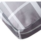  Jastuk za palete sivi karirani 80 x 40 x 12 cm od tkanine | shoptok.hr