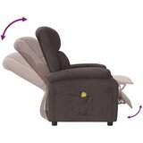  Masažni stol temno rjavo blago, (20939874) | Shoptok.si