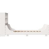  Krevet s regalom za knjige bez madraca bijeli 90x190 cm od drva - Bijela 90 x 190 cm | shoptok.hr
