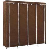  Garderobna omara s 4 predelki rjava 175x45x170 cm, (20705507) | Shoptok.si