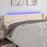  Uzglavlje krem 183x16x78/88 cm od tkanine | shoptok.hr