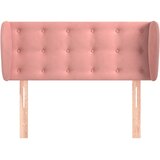  Uzglavlje s ušima ružičasto 83x23x78/88 cm baršunasto | shoptok.hr