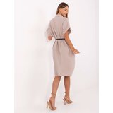 Italy Moda Dress-MI-SK-A2494.99-dark beige | Shoptok.si