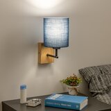  Brilagi - Zidna lampa NUBILA WOOD 1xE27/25W/230V hrast/tamno plava | Eponuda.com