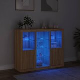  Komode s LED svjetlima 3 kom boja hrasta sonome | shoptok.hr