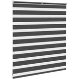 vidaXL Zavjesa zebra crna 120x100 cm širina tkanine 115,9 cm poliester | shoptok.hr