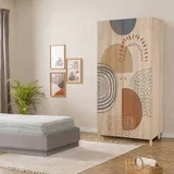 Ormar Lidya 2 90x192x52cm Hrast