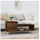  Klubska mizica Rjav hrast 100x50x45 cm inženirski les | Shoptok.si