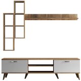Kalune Design Bijelo/natur TV u dekoru borovine 180x48 cm Veronica - | shoptok.hr