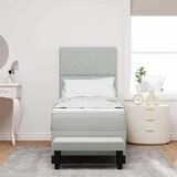  Krevet s opruga kutije Svjetlosiva 200 x 80 cm Baršun | shoptok.hr