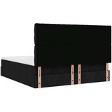 vidaXL Otomanski posteljni okvir z vzmetnicami črn 180x200 cm blago | Shoptok.si