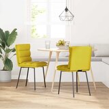 vidaXL Jedilni stoli 2 kosa rumen žamet, (21822234) | Shoptok.si