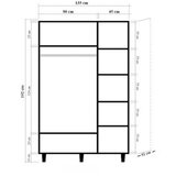 Woody Fashion Ormar Lena 3 -975, 135x192x52 cm, Hrast | Eponuda.ba