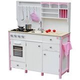  Dječja drvena kuhinja za igru - bijelo/roza | shoptok.hr